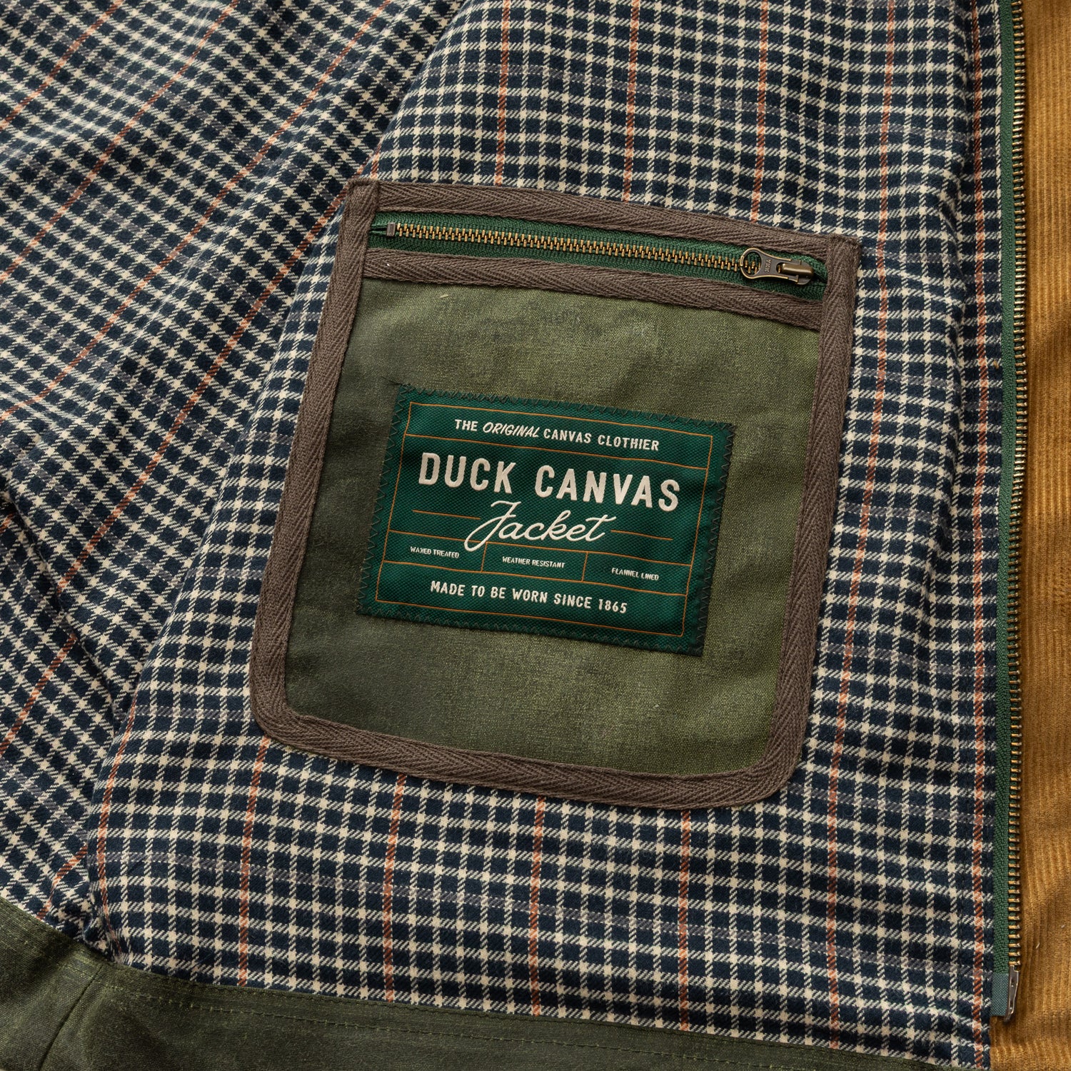 Waxed Duck Canvas Jacket - Deep Olive - Image 8